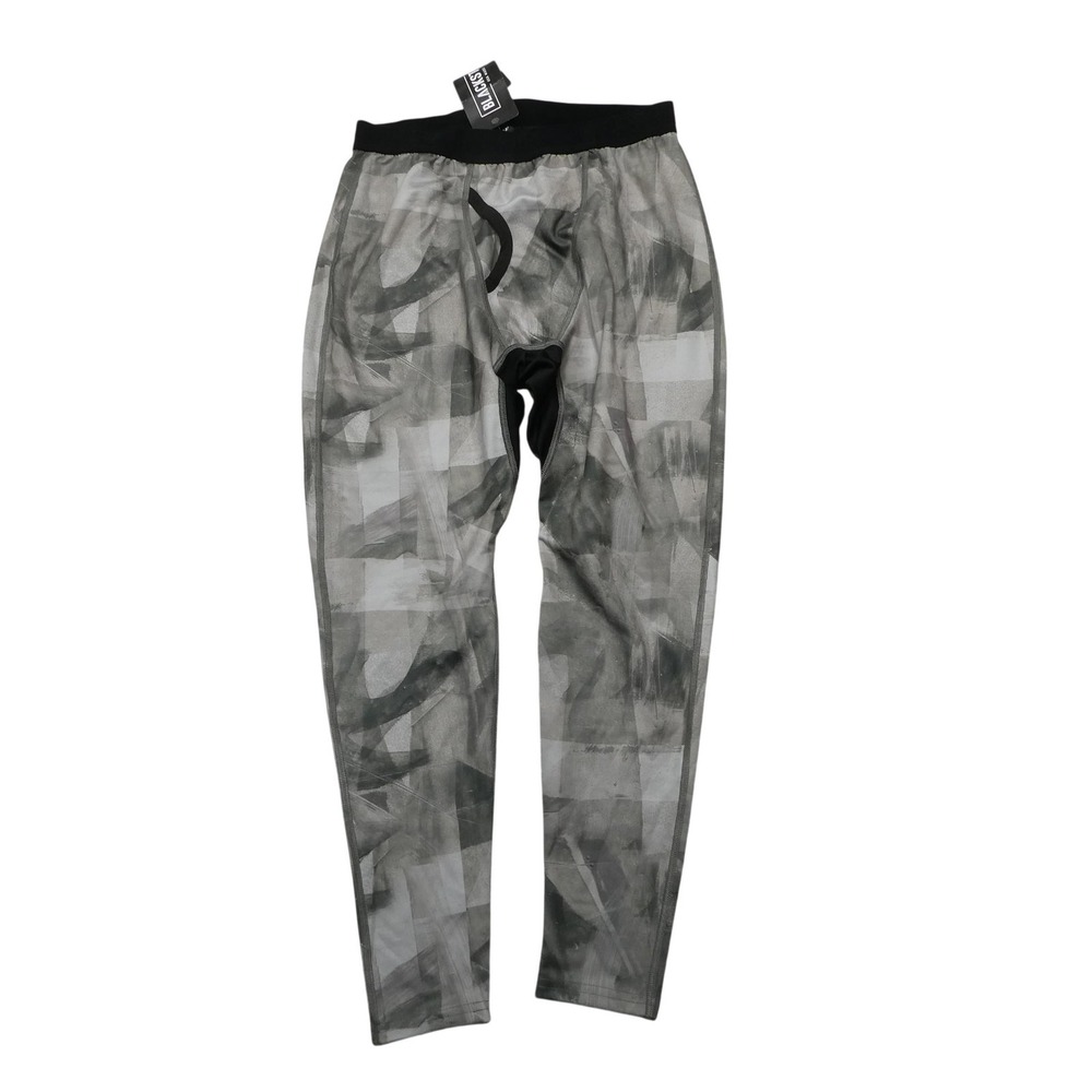 BlackStrap‎ Summit Pants Mens M Gray Angles Desert Thermal Base Layer Leggings
